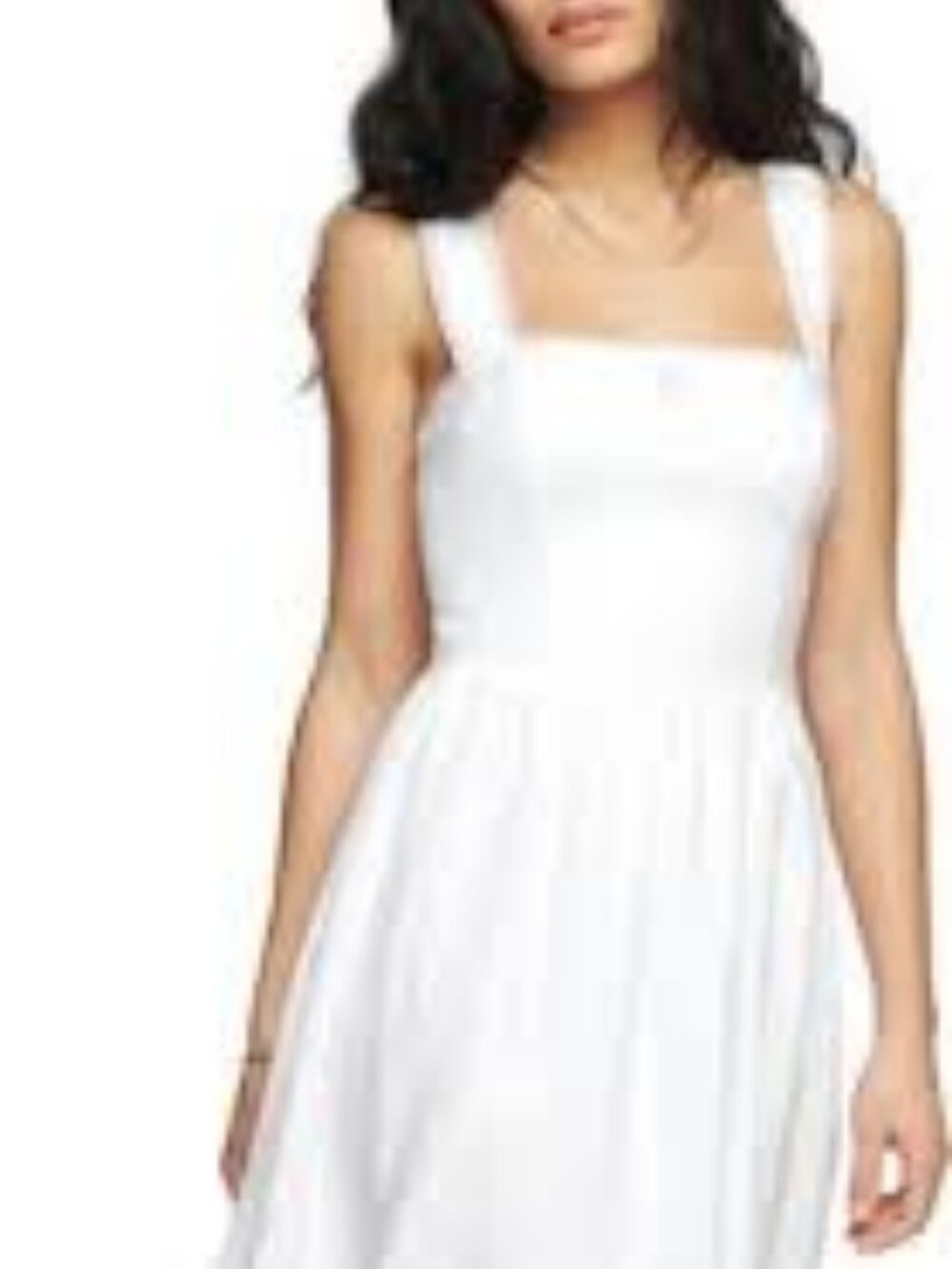 57 - NWT REFORMATION ROWEN SQUARE NECK SMOCKED LINEN SUNDRESS - Picture 2 of 5